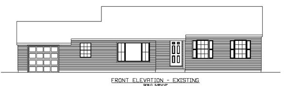 Existing front elevation